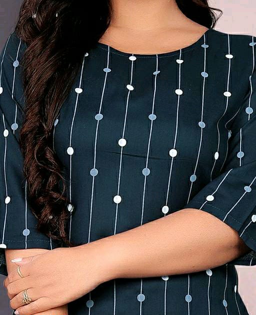 Women's Casual Printed Rayon Regular Wear Kurta Catalog